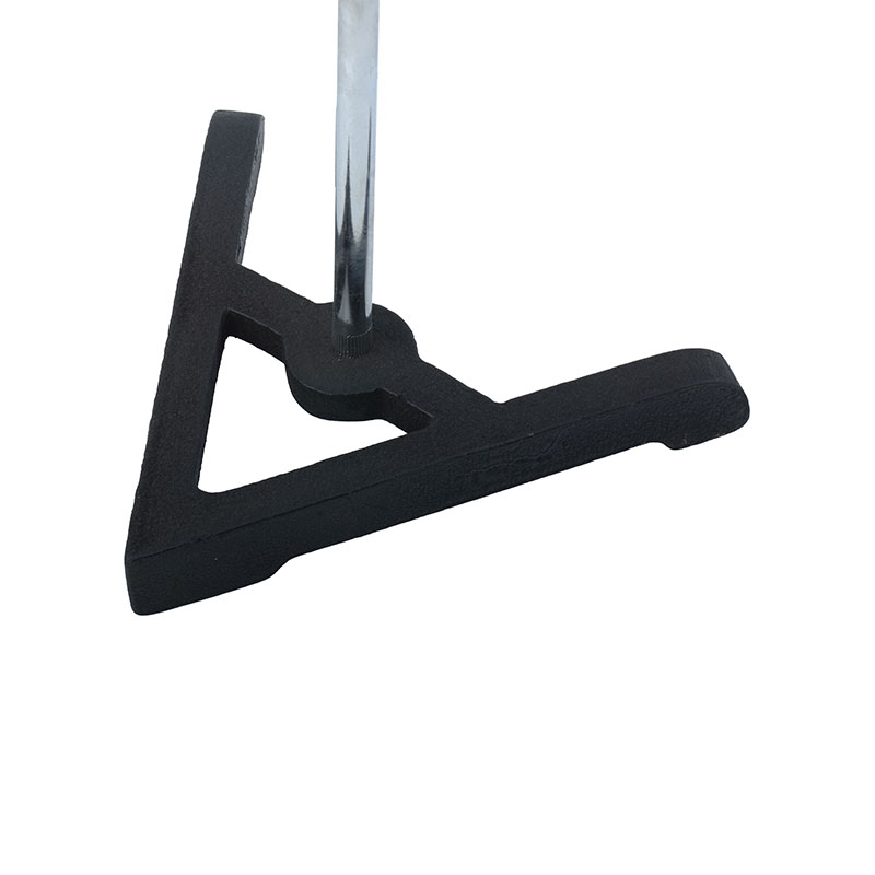 Cast iron supporting ring frame and A-frame base