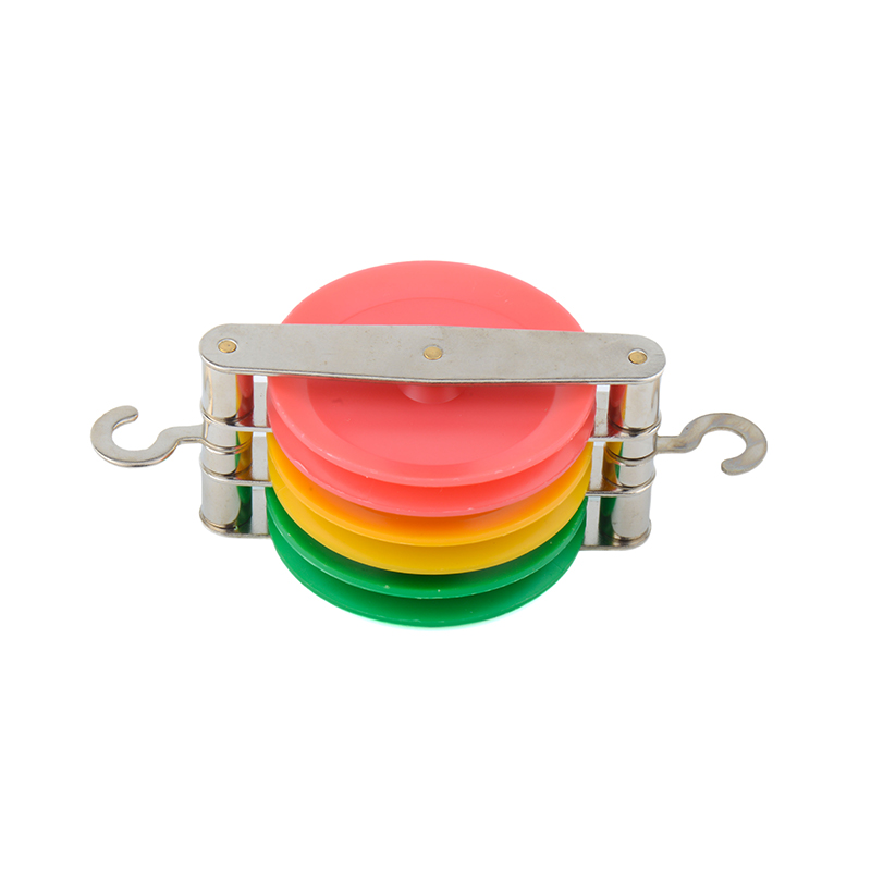 Triple colored pulley