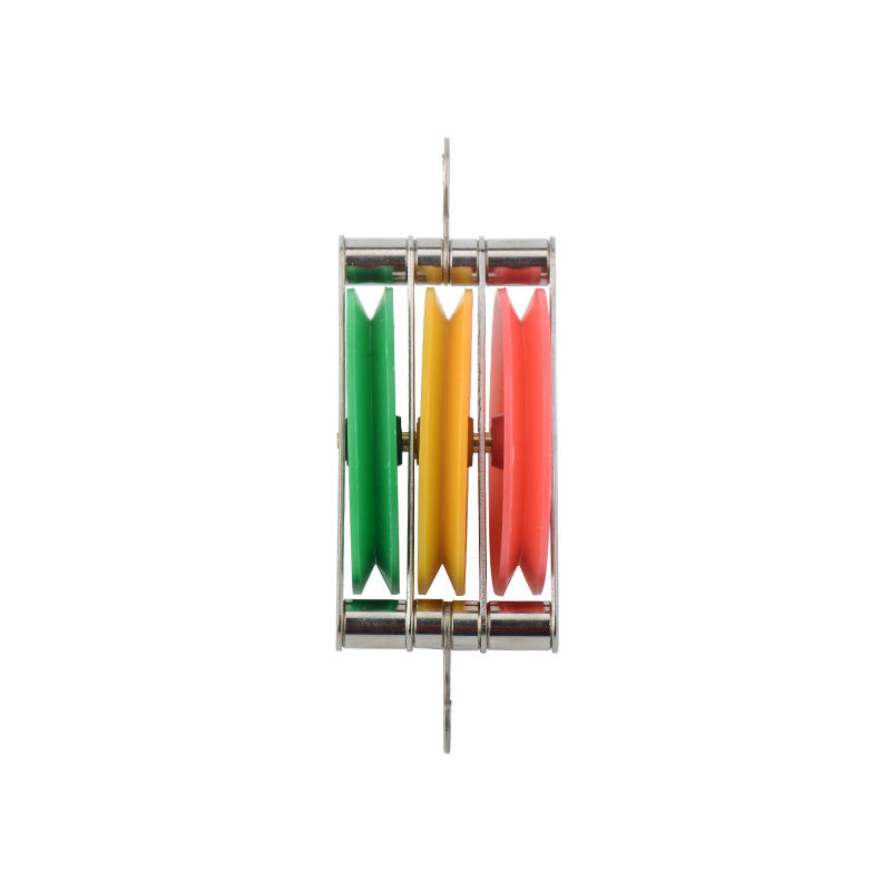 Triple colored pulley
