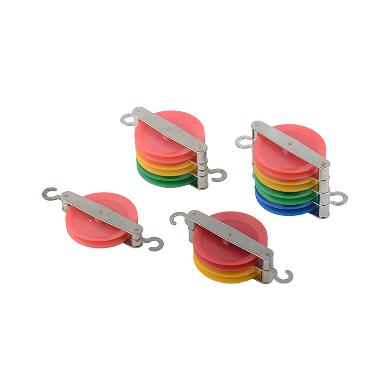 Triple colored pulley