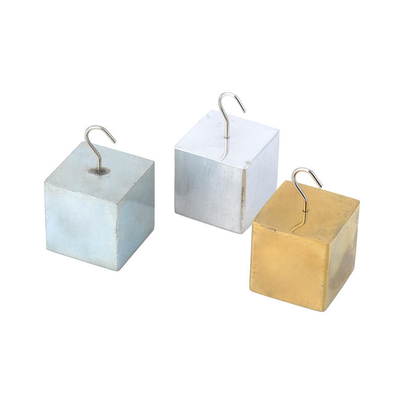 Specific gravity cubes with hook